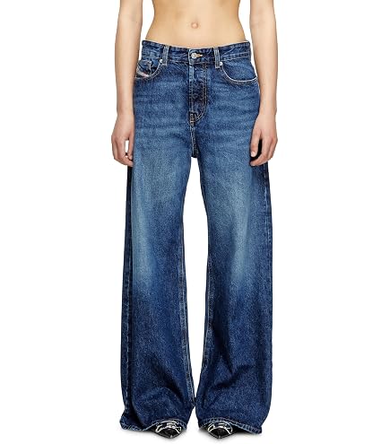 Diesel Women's 1996 D-Sire Relaxed Jeans, Medium Blue, 25W 30L