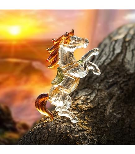 Amazon.com: Daum Crystal Brown Wild Horse 02567-1 : Home & Kitchen