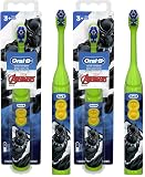 Oral-B Kid's Battery Toothbrush | Marvel's Avengers | Soft Bristles | For Ages 3+ | Pack of 2