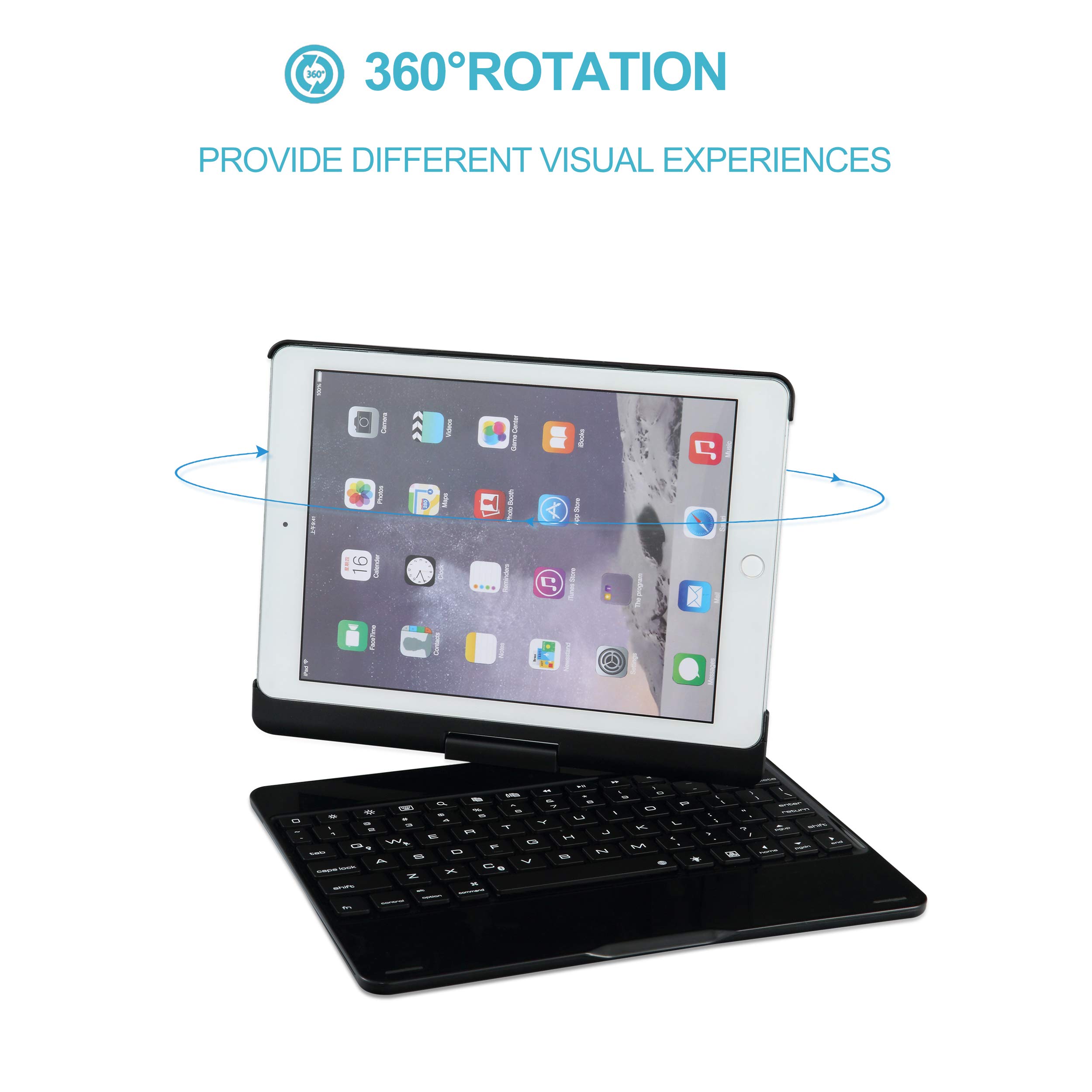 Galleon IPad 6th Generation Case With Keyboard, IEGrow F180 7 Colors