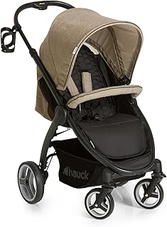Hauck Buggy Lift Up 4/ mit Liegefunktion, klein zusammenklappbar / für Kinder ab Geburt bis 25 kg, Melange Beige (Beige)