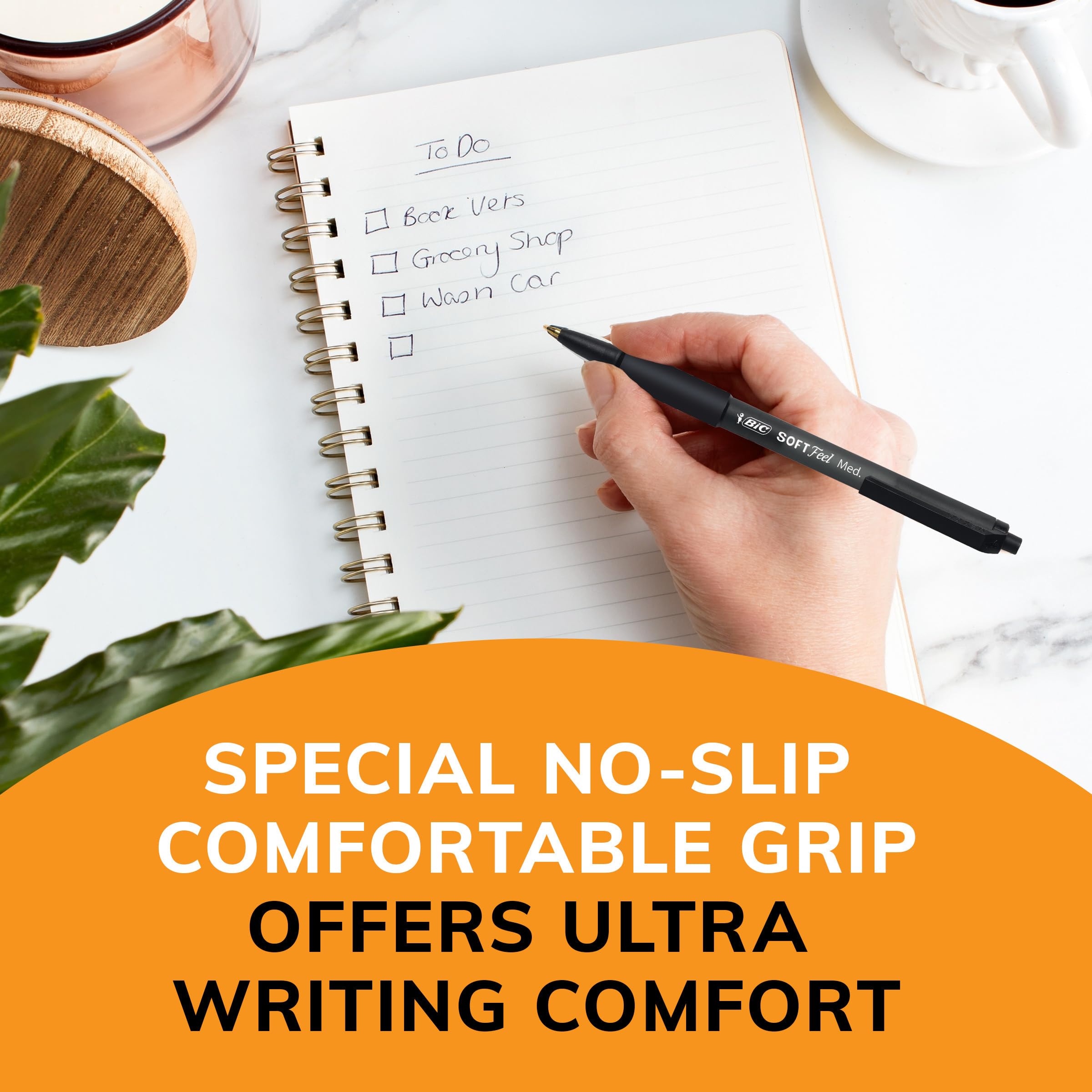 BIC 8373982-8373982 Kugelschreiber Blau Clip-on Retractable Ballpoint Pen 12 Stück(e) SoftFeel Clic Retractable Ballpoint Pen Blue PK12, Soft Feel 6