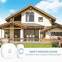 Wireless Doorbell 2 Buttons 2 Receivers, SECRUI