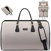LOVEVOOK Garment Bags for Travel,3 in 1 Garment Duffle Bags for Travel with Shoe Pouch,Carry on Garment Bag for Women Men,Hanging Suitcase Suit Dress Business Travel Bag Weekender Bag