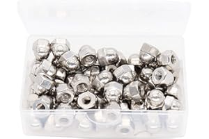 binifiMux 60pcs 10-24 Acorn Cap Nut 18-8/304 Stainless Steel