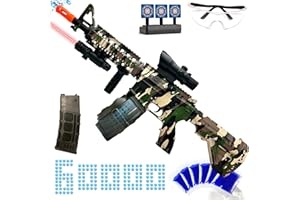 ZOFFYFABRIZIO Large Splatter Gel Ball Blaster, Electric Splat Blaster, with Drum for Outdoor Games Gel Ball Blaster - Ages 14 +(Camouflage)