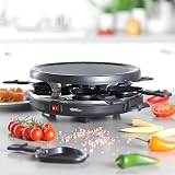 Giles & Posner Electric Round Raclette Grill 800W Indoor Tabletop 6 view 3
