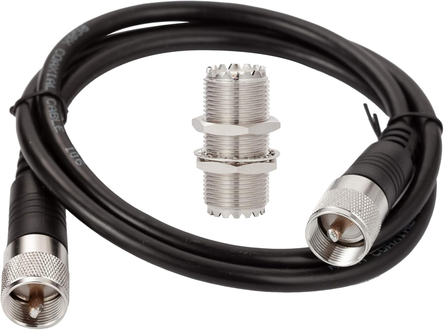 RG58 Coax Cable, Ancable 15ft 50 Ohm Low Loss UHF PL259