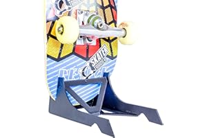 SKATERTRAINER Origami Skateboard Stand- A Skate Board Holder by Skater Trainers - Store and Display - Keep Boards Off The Wall - A Great Rack Display for That Made in The USA - Parents Love These