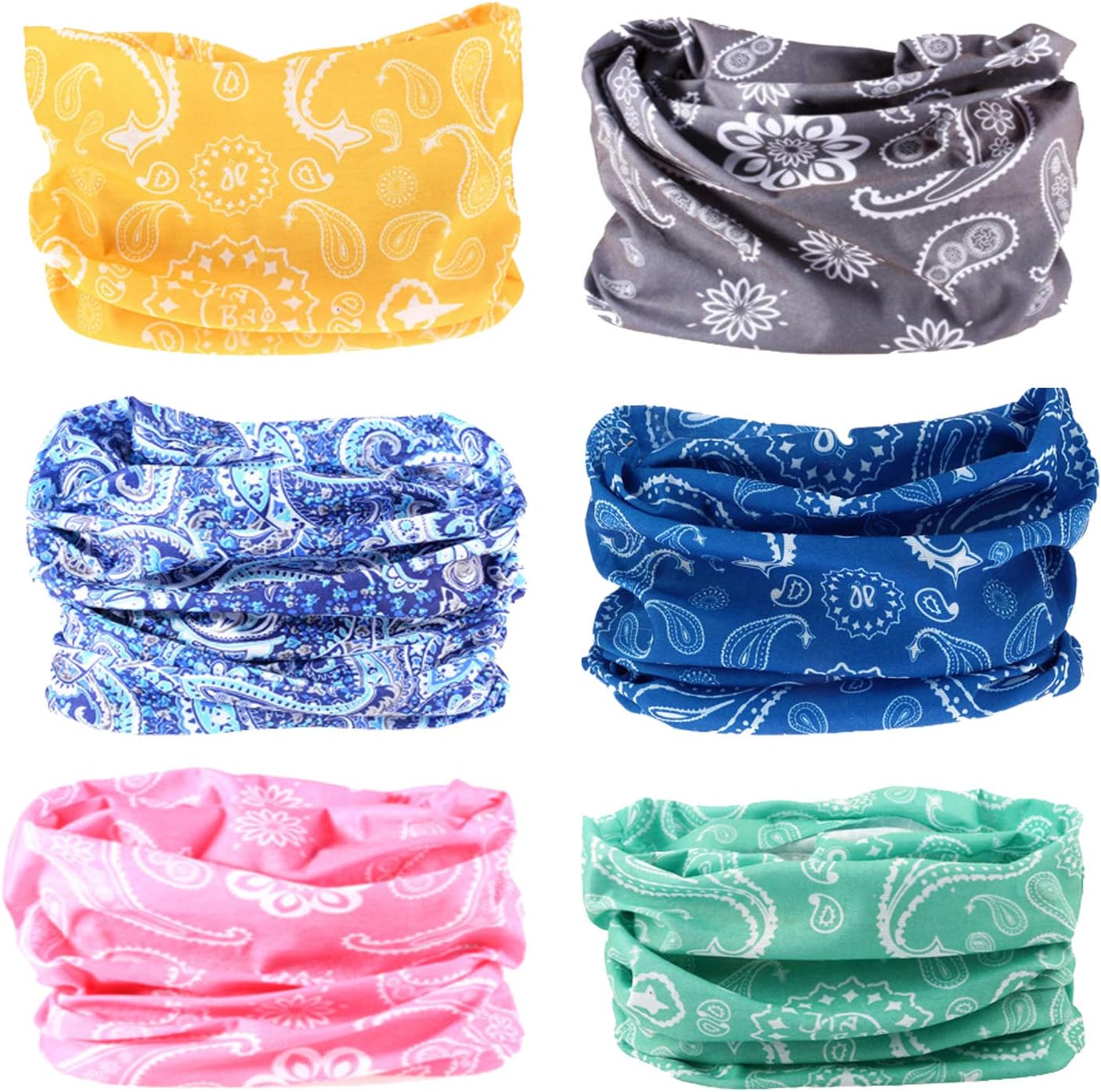 LOTUYACY Outdoor Wide Headband, Neck Gaiter Windproof Scarf Sunscreen Breathable Bandana for Men&Women,Multi Function Headwear