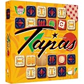 Funforge Tapas - Engaging Tile Laying Board Game for Strategic Family Fun | 2 Players | Ages 8+ | Abstract Strategy Puzzle with Croquetas &amp; Jalapenos Theme