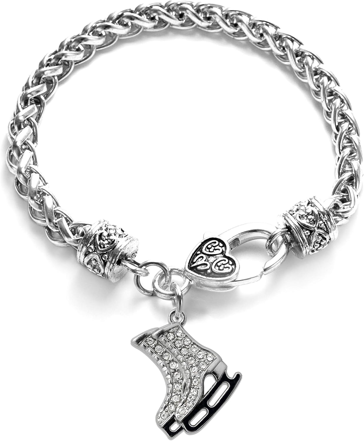 Sports Accessory Store Ice Skates Clear Crystal Silver