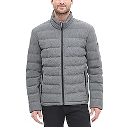 DKNY Men's Jon Quilted Stand Collar Puffer