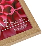 Americanflat A5 Photo Frame Dark Oak Engineered Wood Shatter Glass view 8