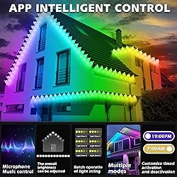Permanent Outdoor RGB Lights,Waterproof Smart LED