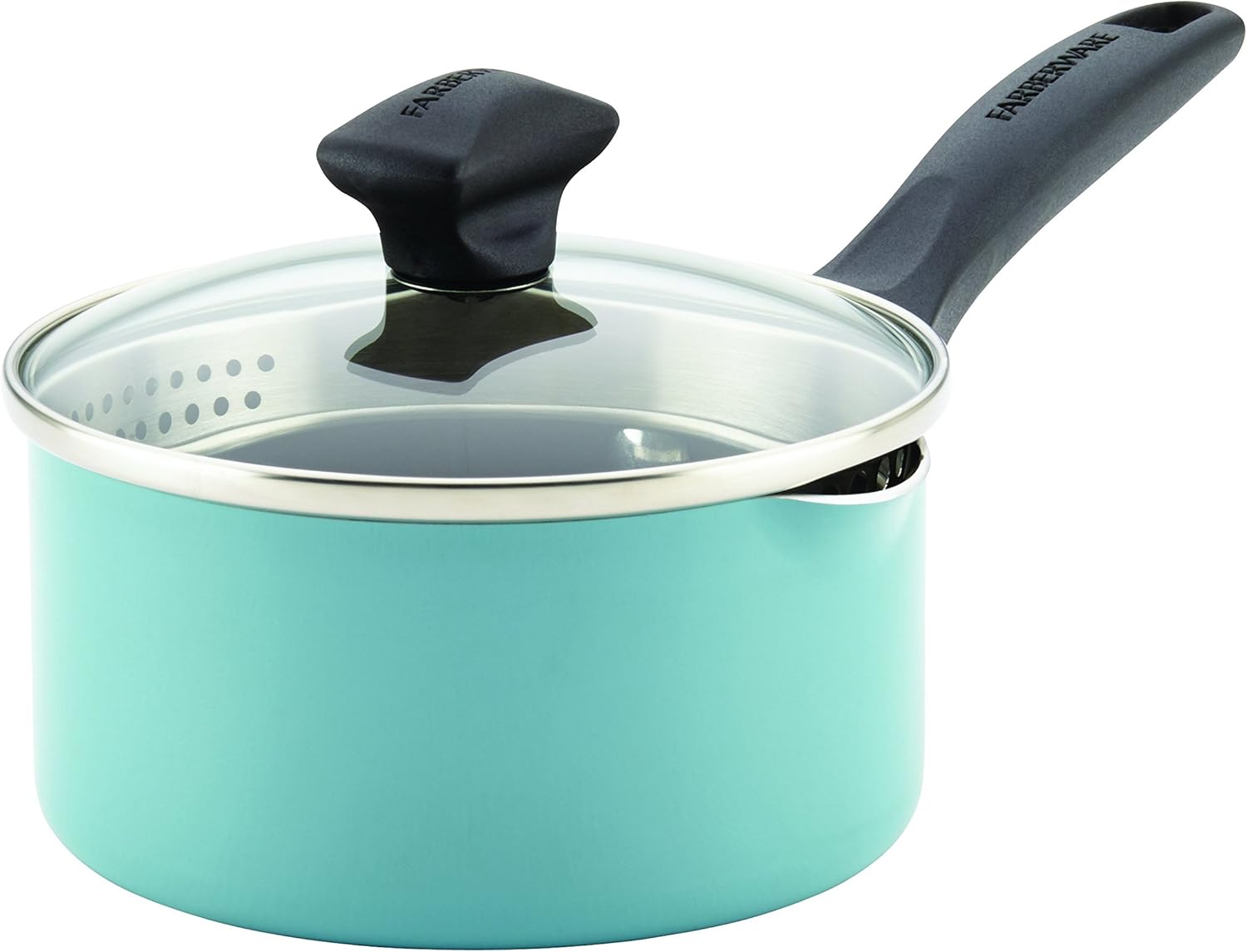 Farberware Dishwasher Safe Nonstick Aluminum Covered Straining Saucepan