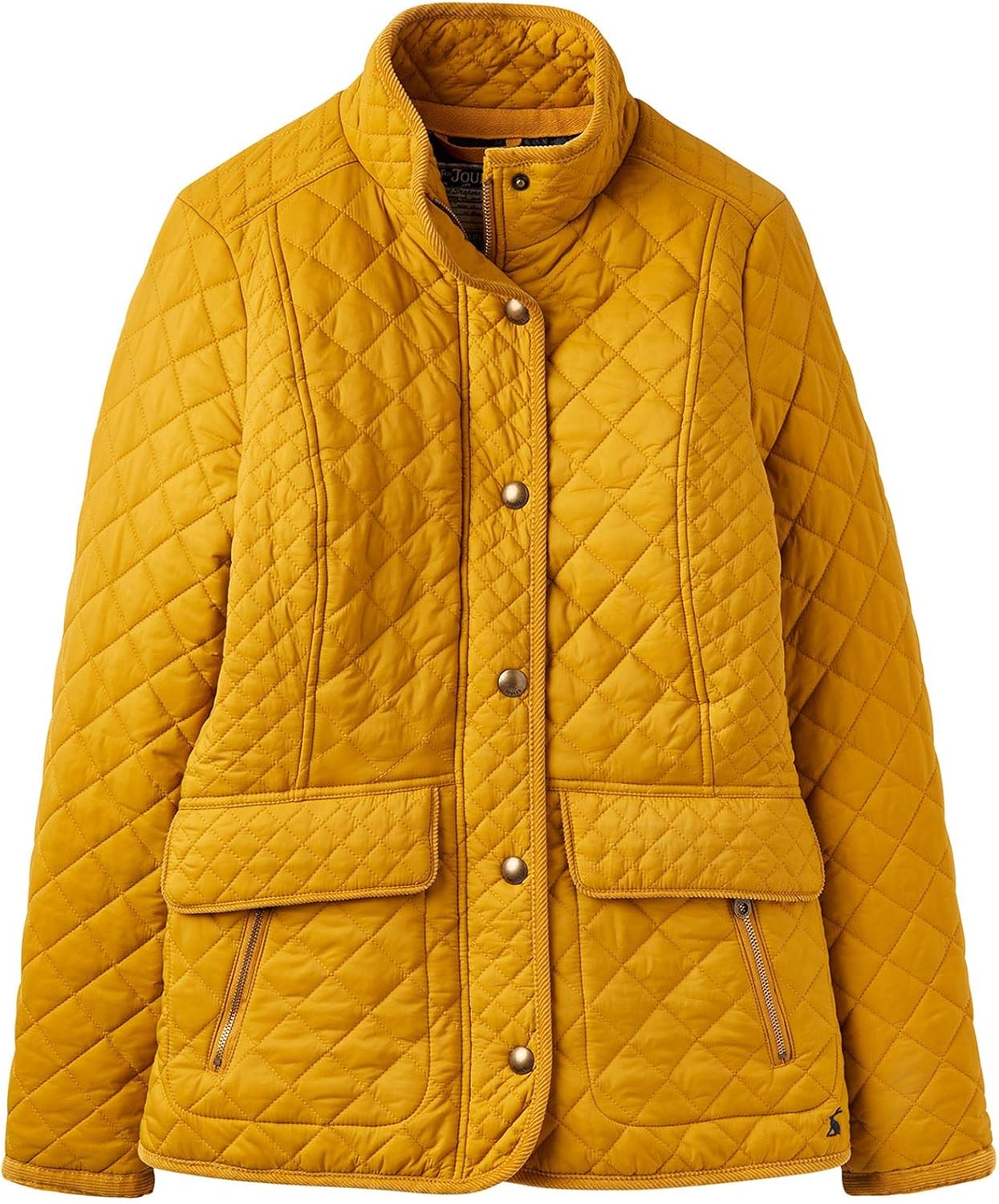 Joules Women's Newdale Coat, Yellow (Caramel Caramel), 8 (Size8