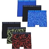Hanes boys Moves Breathable Boxer Brief Underwear, Performance Stretch Boxer Briefs for Boys, Moisture-wicking, 6-pk
