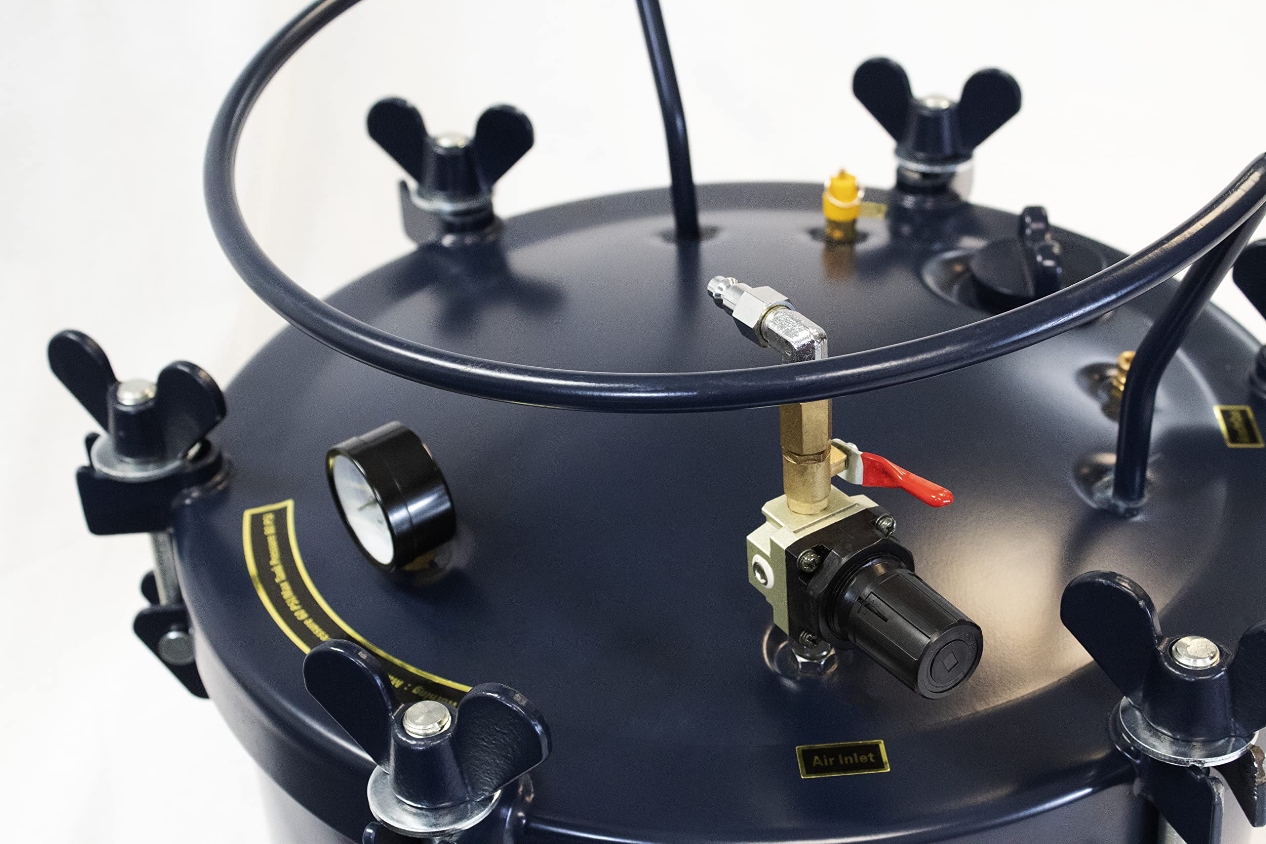 California Air Tools 1810C 10 Gallon Pressure Pot for Epoxy Resin Casting, Coated Steel Tank, Portable