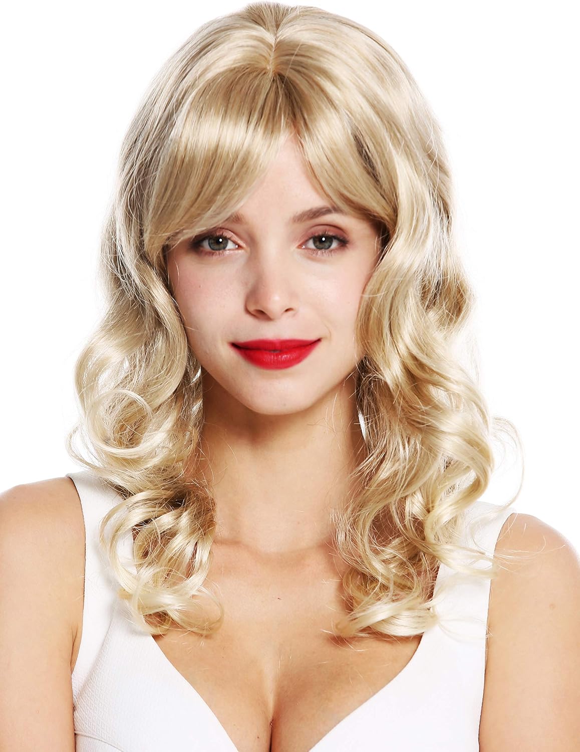 WIG ME UP - VK-46-15-T613 quality women's wig long curls classy noble curled diva blonde platinum highlights tips - Image 3