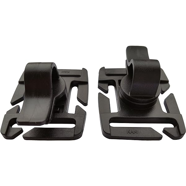 DONGKER Tactical Molle Clips 2er Set - Hochelastische Ausrüstungsschnallen Für Rucksack & Weste