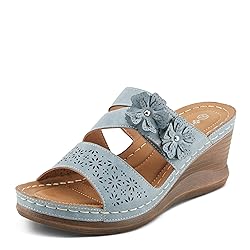 PATRIZIA Women's LOLLY Slide Wedge Sandals Blue EU