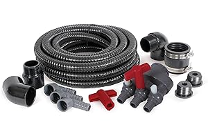Atlantic Water Gardens FBKIT3 Fountain Basin Plumbing Kit, Triple Valve
