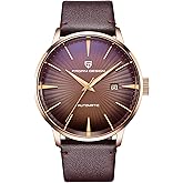 TYBERLEY Pagani Design PD2770 Fashion Men's Automatic Mechanical Watch Stainless Steel Waterproof Leather Strap Simple Business Sport Wristwatches
