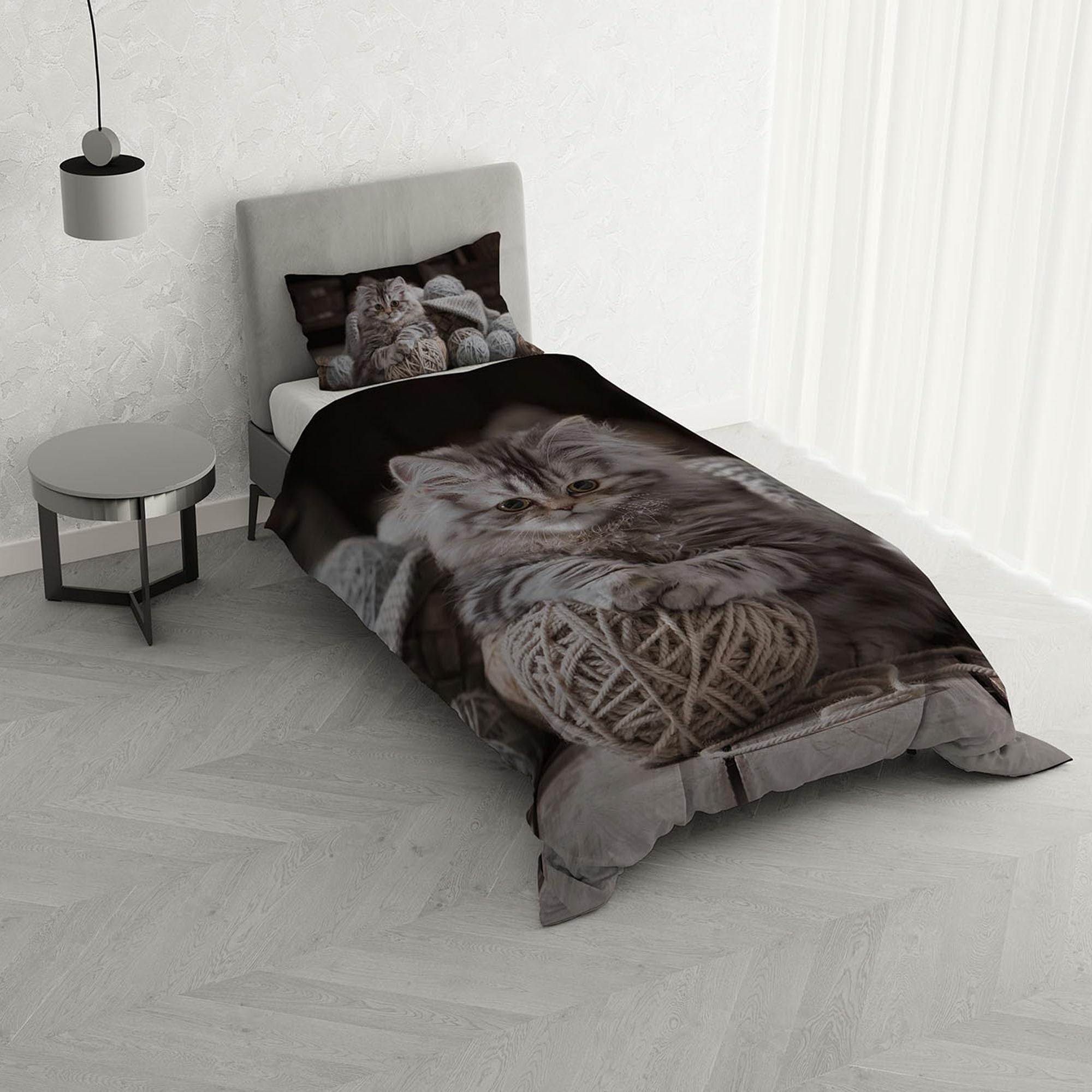 Italian Bed Linen MB HOME ITALY, Goodnight Duvet Cover Set, Felix, Single