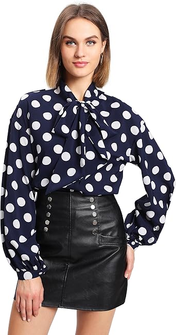 polka dot blouse amazon