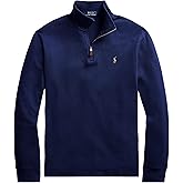 Polo RL Men's Big and Tall Half Zip Mock Sweatshirt