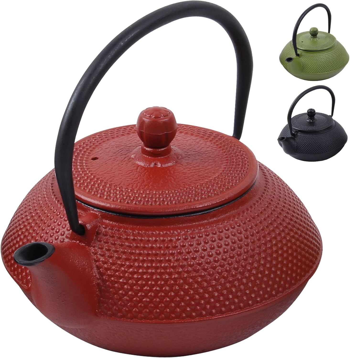 Cast iron Teapot Japanese Asian Style with Stainless Steel Infuser 3