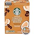 Starbucks K-Cup Coffee Pods, Toasted Coconut Mocha Flavored Coffee for Keurig Coffee Makers, 100% Arabica, Limited Edition, 1 Box (22 Pods)