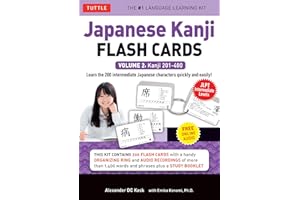 Japanese Kanji Flash Cards Kit Volume 2: Kanji 201-400: JLPT Intermediate Level: Learn 200 Japanese Characters with Native Speaker Online Audio, Sample Sentences & Compound Words