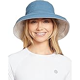 Solbari Women's Holiday Sun Hat UPF 50+ Packable UV Sun Protection Hat with Full Coverage Brim, Reversible, Adjustable Fit