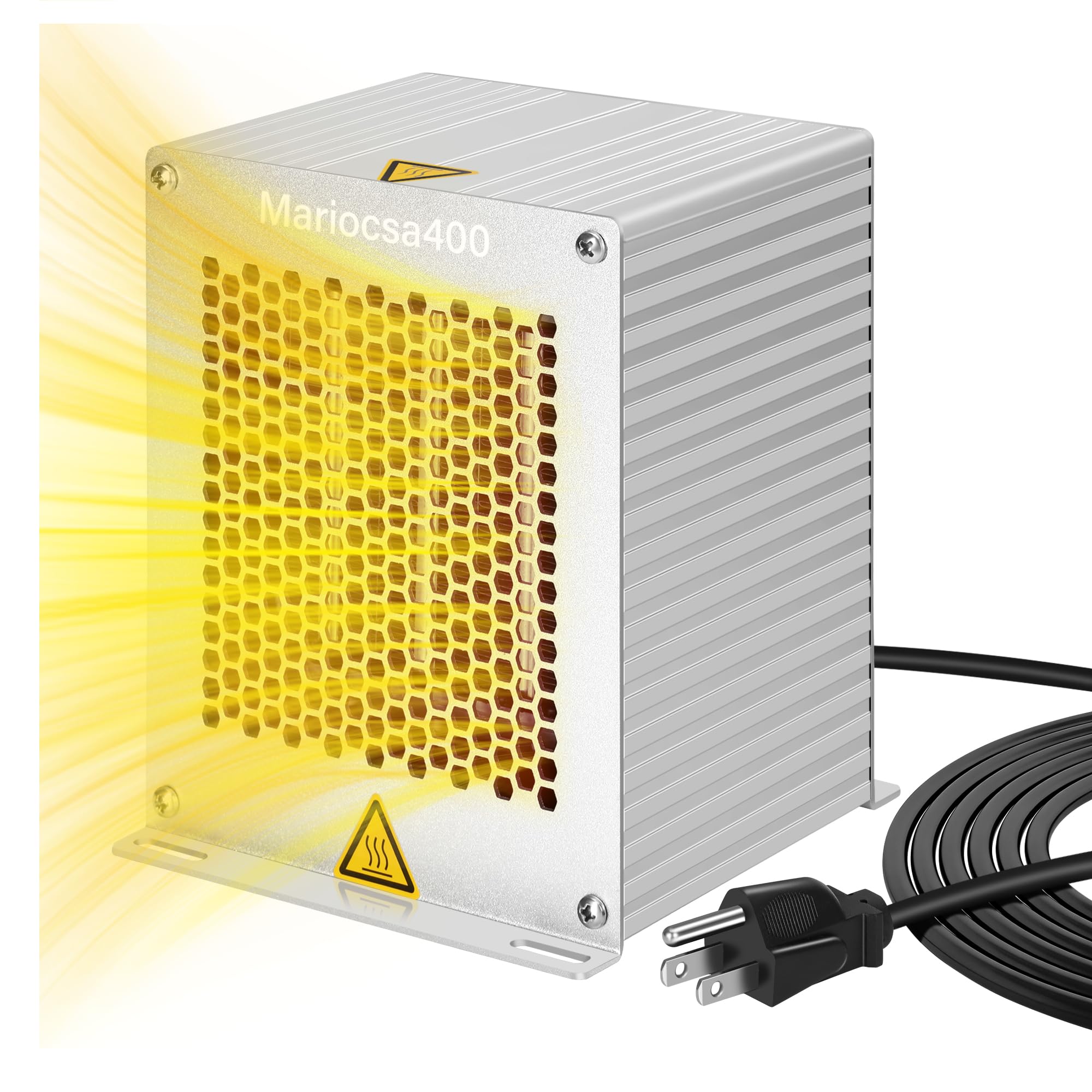 Photo 1 of (2026 Upgraded) Boat Engine Compartment Heater, 400W Bilge Heater with IPX8 Waterproof & Precise Sensing, Boat PTC Warmer for Boats Up to 24', Prevent Pump & Engine Freezing in RV, Camper, Well House