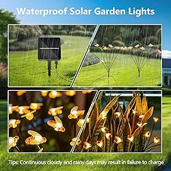 iFalarila Solar Lights for Outside, [4 Pack] Garden