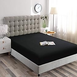 Toodou Soft Brushed Microfiber Black Twin-XL Fitted