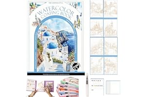 Breathly Watercolor Kit,Breathly Creative Stress Relief Kit, Paint Art Watercolor Books Painting Kits,Water Color Coloring Bo