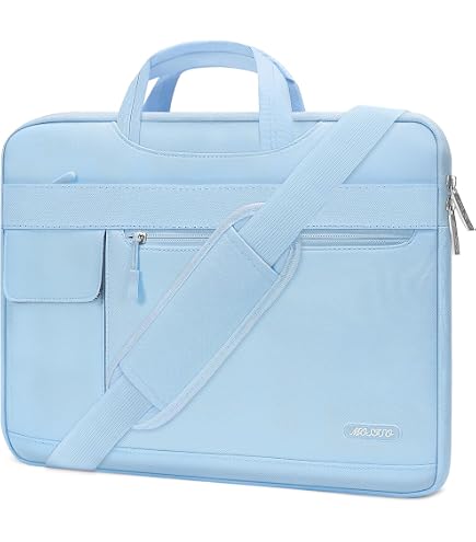 Amazon.com: MOSISO Laptop Shoulder Bag Polyester Flapover