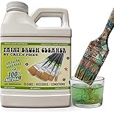 Green Piece&reg; Paint Brush Cleaner &amp; Restorer &ndash; 100% Natural, Non-Toxic Formula &ndash; Made in USA &ndash; Cleans Wet or Dry Paint &ndash; Safe for Hands &ndash; Works on Acrylic, Latex, Oil &amp; Shellac &ndash; 18 Oz