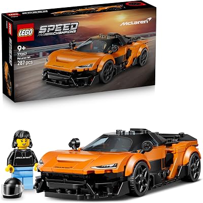 Speed Champions McLaren W1 Macchina Giocattolo - Modello di Auto con Minifigure da Collezione del Pilota - Idea Regalo di Compleanno per Bambini da 9 Anni in su Fan degli Sport Motoristici 77257