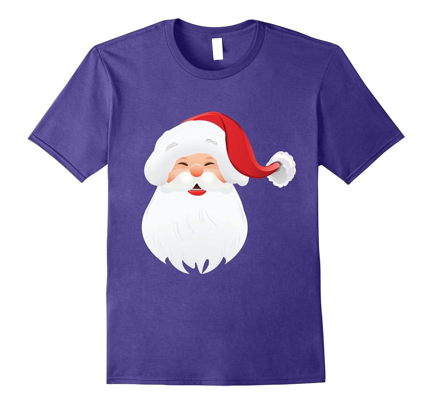 Merry Christmas T-Shirt with Funny Santa Face t-shirt-ANZ