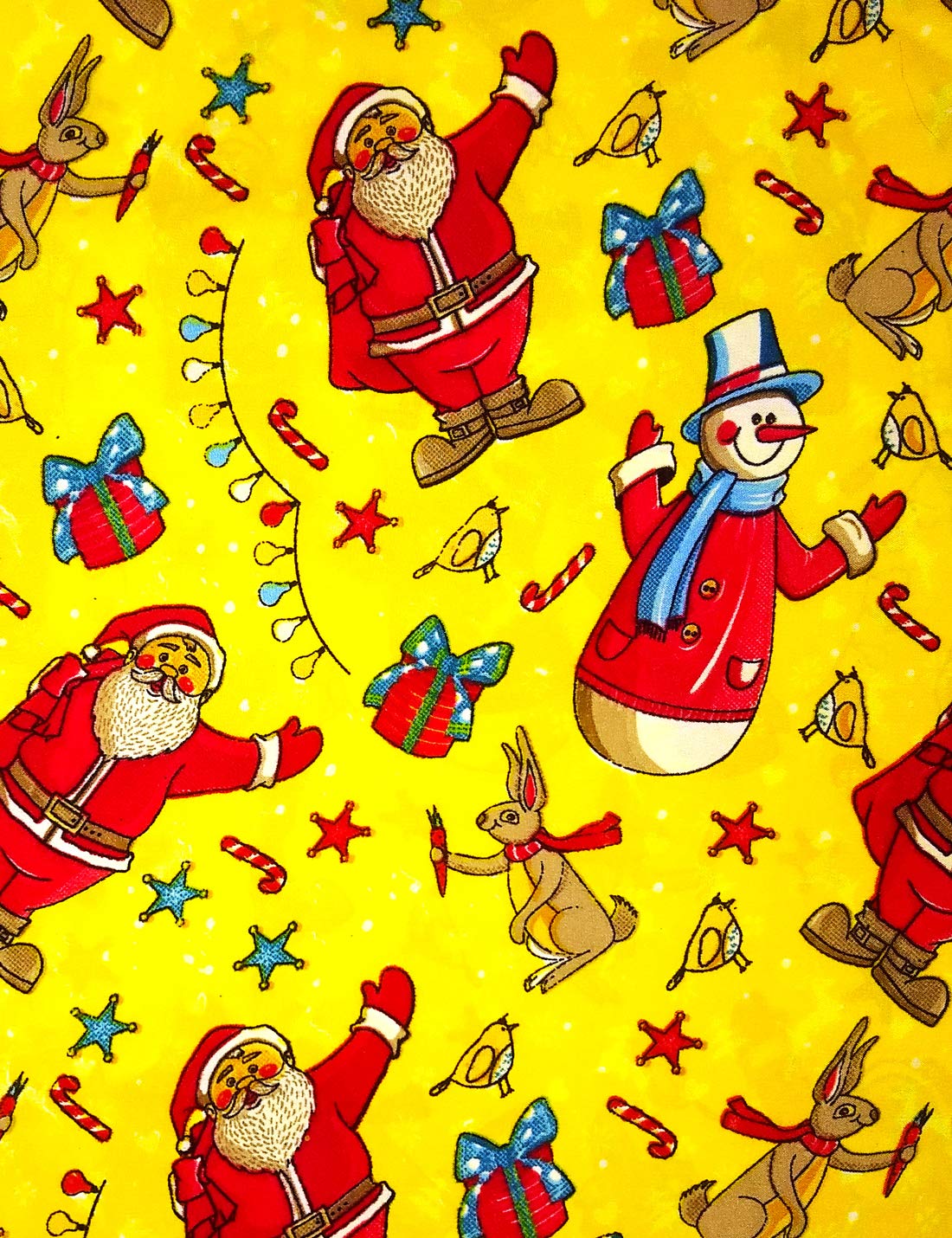 Virgin Crafts Ugly Christmas Hawaiian Shirts for Men Casual Beach Xmas3 Yellow XXL - Image 3