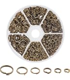 Lot De 920 Anneaux Doubles Pour Bijoux - Fer Gunmetal, 4 à 10 Mm | Pour Création, DIY, Assemblage