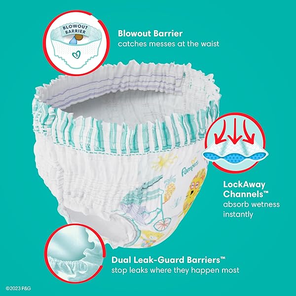 PAMPERS DIAPERS – CRUISERS 360 – SIZE 4, 21 COUNT, BABYPROOF UP TO 100% LEAKPROOF PULL-ON DIAPER (PACKAGING MAY VARY)