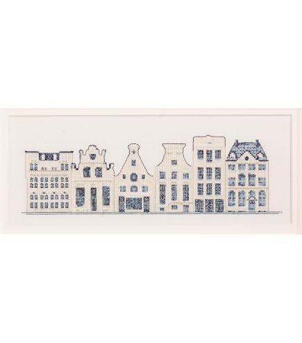 DMC Cross Stitch Kit 'The Kiss' By Gustav Klimt - Includes Canvas, Thread, Needle, And Instructions