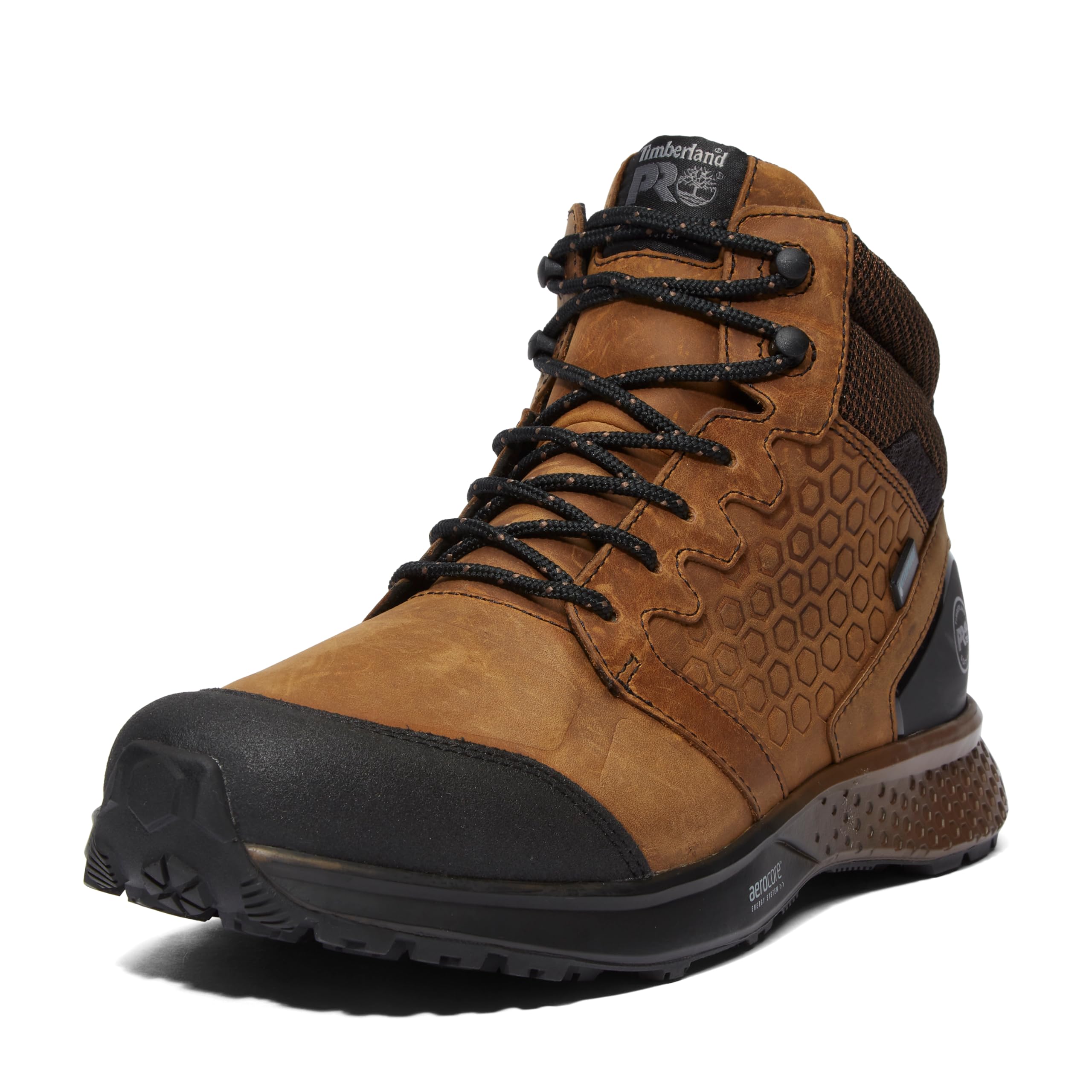 Photo 1 of Timberland PRO Men's Reaxion Mid Soft Toe Waterproof Industrial Hiker Work Boot, Brown/Brown-2024 NEW, 9.5M