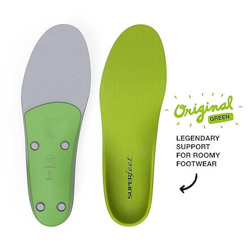 Superfeet All-Purpose Support High Arch Insoles (Green) Trim-To