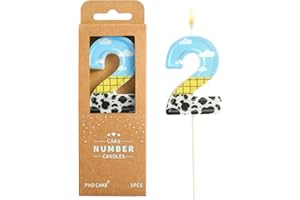 PHD CAKE 2.76 Inch Number 2 Toy Inspired Birthday Candles, Cartoon Story Number Candles, Cake Number Candles, Party Celebration, Style Candle